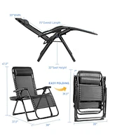 Inolait Sugift Oversize Lounge Chair with Cup Holder of Heavy Duty for outdoor