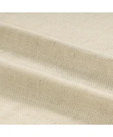 Awesome Home Sparkle Linen Back Tab with Attached Valance Pair, Natural