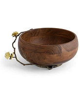 Michael Aram Butterfkly Ginkgo Wood Bowl