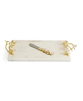 Michael Aram Cherry Blossom Small Cheeseboard and Knife Set