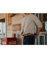 La Matera Men's Cazador Polo Belt Tan