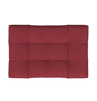 vidaXL Pallet Cushion Wine Red 47.2"x31.5"x4.7" Fabric