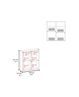 Loring Medicine Cabinet, 1 Door, 4 Shelves, 1 Mirror, White