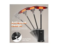 Pamapic 48000 Btu Brown Propane Patio Heater with Cover