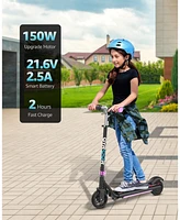 Gyroor H30 Max Electric Scooter for Kids Ages 8-12, 150W Powerful Motor, Bluetooth Music, Dual Brake System, Adjustable Height and Speed, Best Gifts f