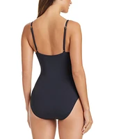 Bleu by Rod Beattie Women's V-Wire One-Piece Swimsuit