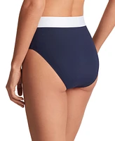 Lauren Ralph Women's Banded High-Waist Bikini Bottoms