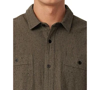 Frank And Oak Men's Rustic Relaxed-Fit Textured Nep Button-Down Shirt