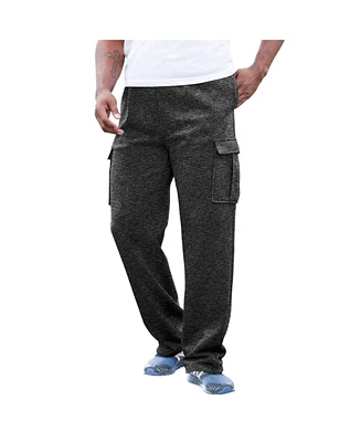 KingSize Big & Tall Fleece Cargo Sweatpants