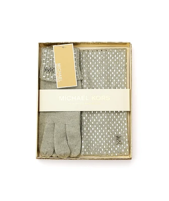 Michael Kors Women's Studded Gloves & Headband Boxed Gift Set