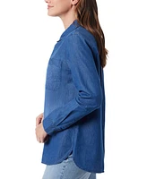 Gloria Vanderbilt Women's Larissa Embellished Button Shirt