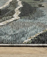 Oriental Weavers Echo ECH12 2'3"x7'6" Runner Area Rug