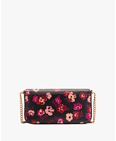 Kate Spade New York Women's Devin Fall Poppies Flap Chain Wallet