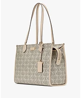 Kate Spade New York Women's Spade Flower Coated Canvas Large Tote Bag