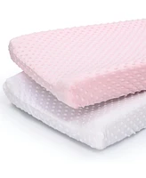 The Peanutshell Arianna 8 Piece Baby Nursery Crib Bedding Set, Quilt, Crib Sheets, Crib Skirt, Changing Pad Covers, and Crib Mobile