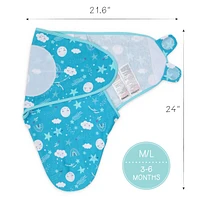 The Peanutshell Newborn Swaddles for Baby Boys and Girls, 3 Pack Set
