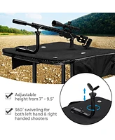 Hongge Foldable Shooting Bench with Adjustable Height Table