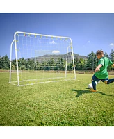 Hongge 2-in-1 Kids Soccer Rebounder and Soccer Goal with Adjustable Height