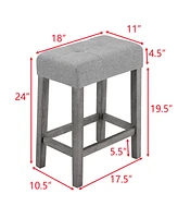 Exquisite Industrial Dining Table with Space-Saving Bar Stools