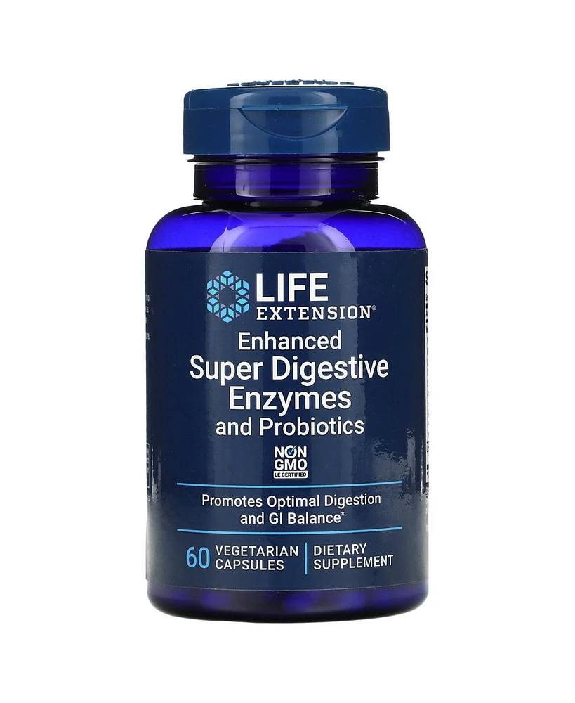 Life Extension Enhanced Super Digestive Enzymes and Probiotics