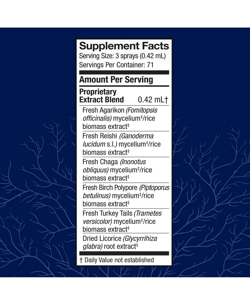 Host Defense MycoShield Throat Spray - Immune Health Support - Dietary Mushroom Supplement with Chaga, Reishi, Turkey Tail & More - On-the