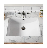 gaomon 20"x15" Rectangular White Ceramic Vessel Sink;Premium Quality Above Counter