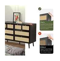 Slickblue Wood Storage Chest with Drawers Stylish and Practical Organization for Any Space