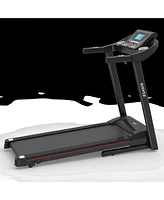 Slickblue Foldable Treadmill with Incline, Electric Walking & Running Machine for Home Workouts, 5” Lcd & Bluetooth