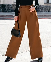 Cupshe Women's Pleated Wide Leg Pants