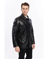 Furniq Uk Men's Genuine Leather Jacket