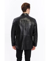 Furniq Uk Men's Genuine Leather Jacket