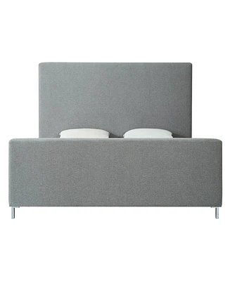 Inspired Home Stefania Linen Upholstered Platform Bed King