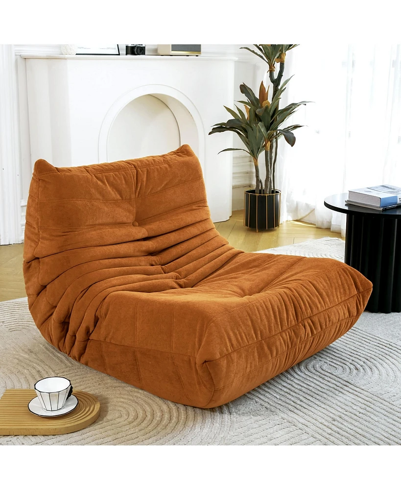 Streamdale Furniture Floor sofa Bean Bag Chair for Adults Fireside Bean Bag Lounger Memory Foam Chair for Home, office