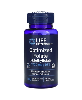 Life Extension Optimized Folate 1 700 mcg Dfe