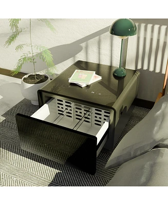 Streamdale Furniture Modern Smart Side Table with Built