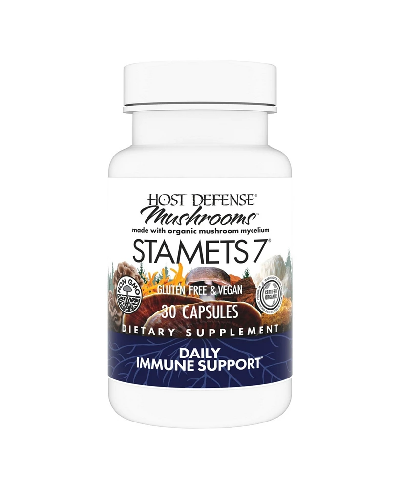 Host Defense Stamets 7 - 7 Species Blend - Mushroom Supplement for Immune Support