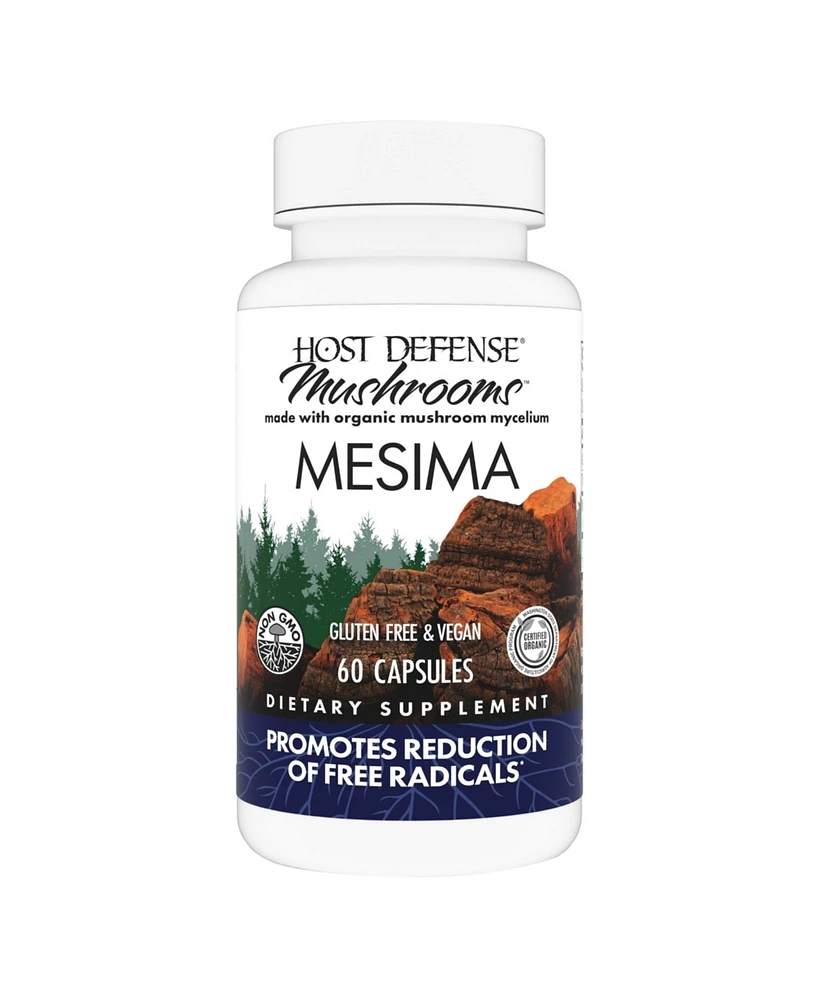 Host Defense Mesima Capsules - Herbal Antioxidant Activity & Immune System Support Supplement