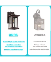 Flynama Wall Sconces 1-Light 12.25-in H Oil-Rubbed Bronze Dark Sky Outdoor Wall Light