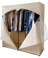 Florida Brands Portable Wardrobe Closet with Hanging Rod