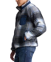 Buffalo David Bitton Men's Jaik Super Fleece Zip Front Plaid Bomber Jacket