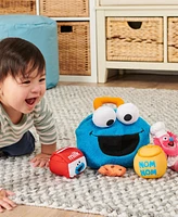 Sesame Street Official Cookie Monster Gonger Premium Plush Sensory Toys Playset