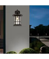 Flynama 1-Light Black Outdoor Wall Sconce (1-Pack)