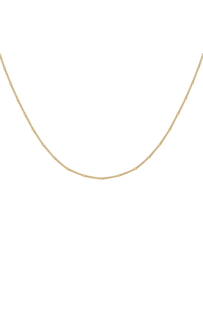 Karma and Luck Endless Link - Diamond Cut Gold Necklace