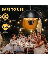 Gymax 1500W Electric Outdoor Hanging Patio Heater w/ IPX4 Waterproof