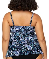 Island Escape Plus Printed 3-Tiered Bandini, Exclusively at Macy's