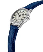 Frederique Constant Women's Swiss Classics Diamond (1/3 ct. t.w.) Leather Strap Watch 36mm