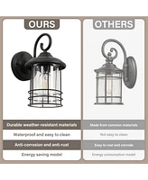 Flynama 1 Waterproof Outdoor Wall Light, Outdoor Wall Light, Matte Black