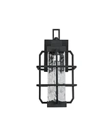 Flynama Dusk to Dawn Outdoor Hardwired Wall Lantern Sconce with No Bulbs Included