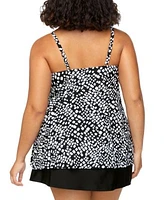 Island Escape Plus Size Cape Town Printed Tankini Plus Size Tummy Control Swim Skirt Exclusively At Macys