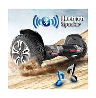 Gyroor Warrior 8.5 inch All Terrain Off Road Hoverboard with Bluetooth Speakers and Led Lights, UL2272 Certified Self Balancing Scooter